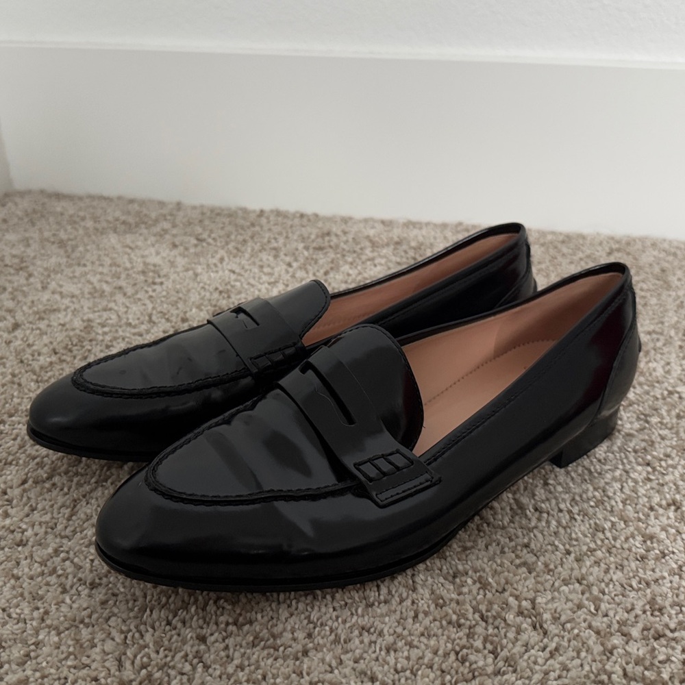 J.Crew Patent Penny Loafers